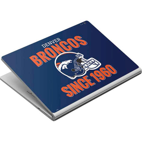 NFL Denver Broncos Helmet Surface Book Skin