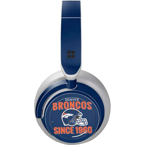 NFL Denver Broncos Helmet Surface Headphones Skin