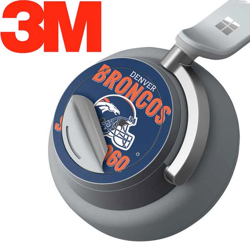 NFL Denver Broncos Helmet Surface Headphones Skin