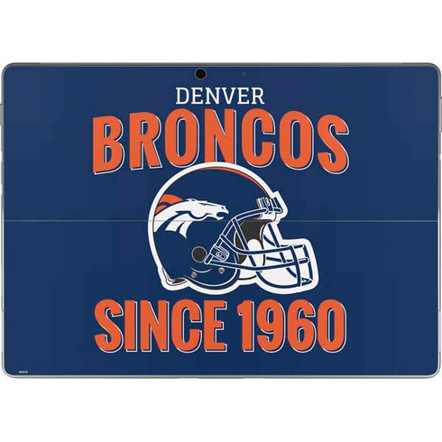 NFL Denver Broncos Helmet Surface Pro 8 Skin