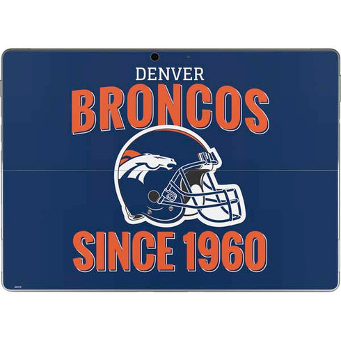 NFL Denver Broncos Helmet Surface Pro 9 Skin