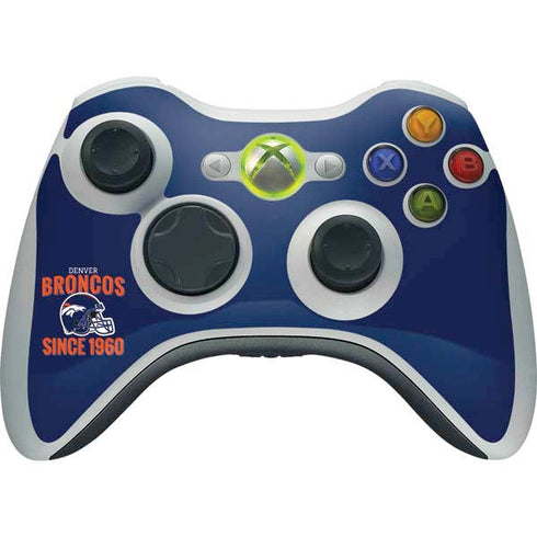 NFL Denver Broncos Helmet Xbox 360 Wireless Controller Skin