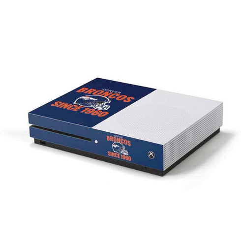 NFL Denver Broncos Helmet Xbox One S Console Skin
