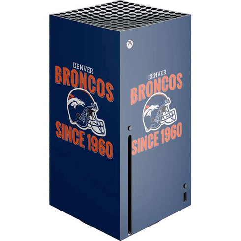NFL Denver Broncos Helmet Xbox Series X Console Skin