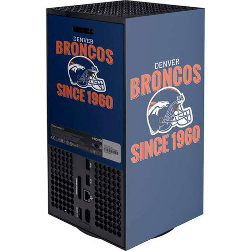 NFL Denver Broncos Helmet Xbox Series X Console Skin
