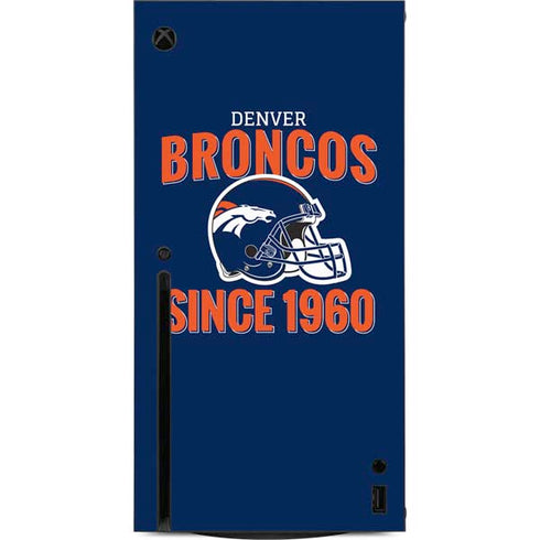 NFL Denver Broncos Helmet Xbox Series X Console Skin