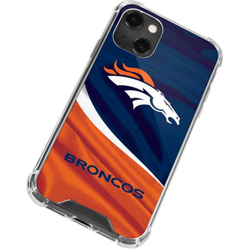 NFL Denver Broncos iPhone 13 Mini Clear Case