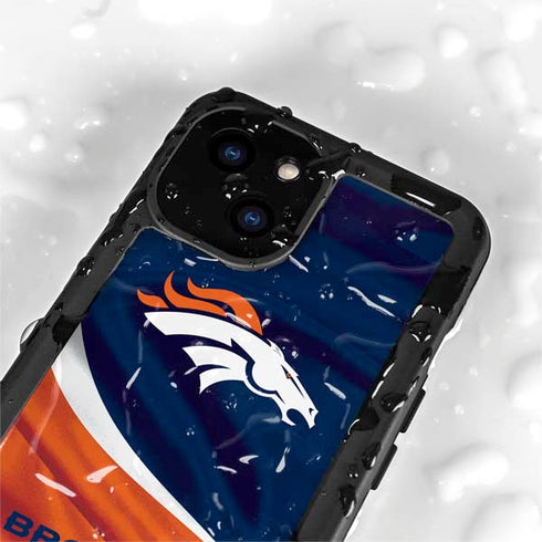 NFL Denver Broncos iPhone 13 Mini Waterproof Case