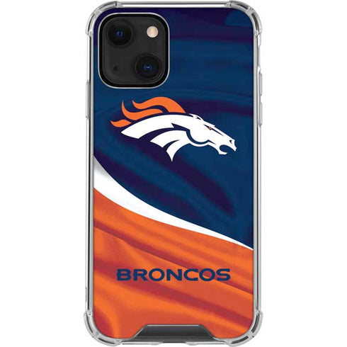 NFL Denver Broncos iPhone 14 Plus Clear Case