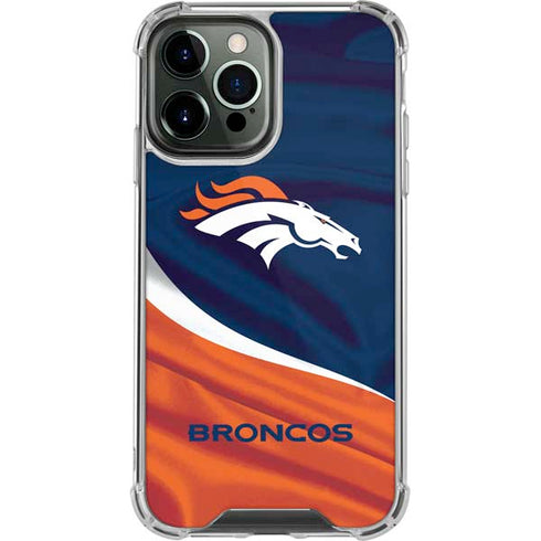 NFL Denver Broncos iPhone 15 Pro Max Clear Case