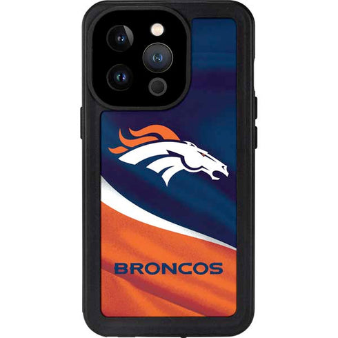 NFL Denver Broncos iPhone 15 Pro Waterproof Case