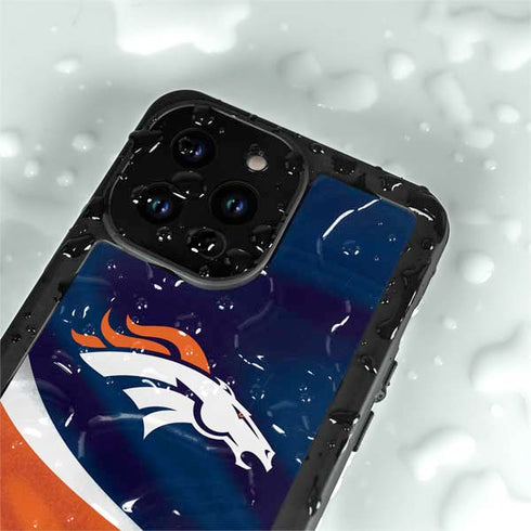 NFL Denver Broncos iPhone 15 Pro Waterproof Case