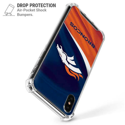 NFL Denver Broncos iPhone XS Max Clear Case