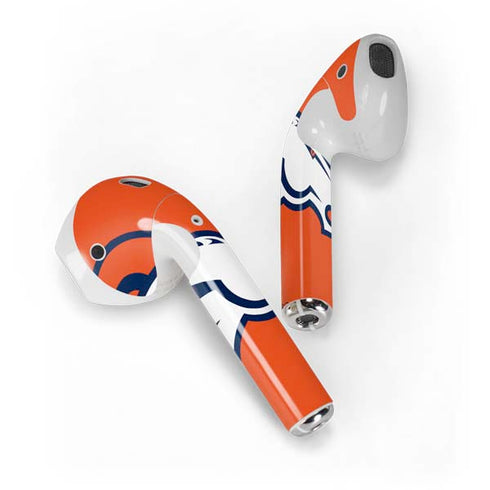 NFL Denver Broncos Large Logo Apple AirPods Skin