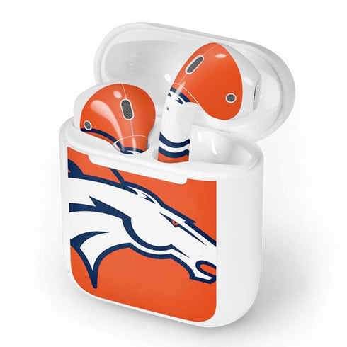 NFL Denver Broncos Large Logo Apple AirPods Skin