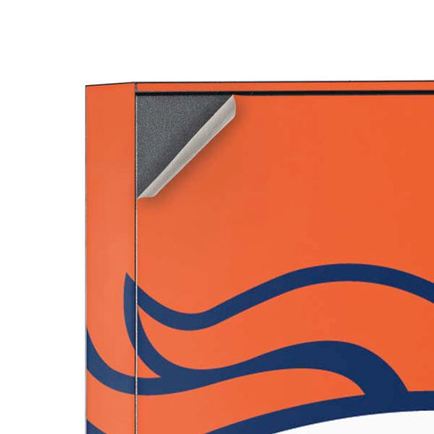 NFL Denver Broncos Large Logo Corsair 4000D Tempered Glass Mid-Tower ATX Case Skin