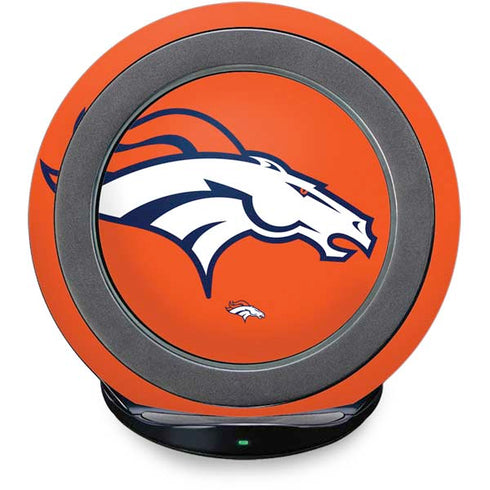 NFL Denver Broncos Large Logo Fast Charge Wireless Charging Stand Skin