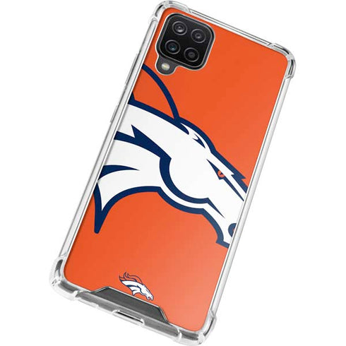 NFL Denver Broncos Large Logo Galaxy A12 Clear Case