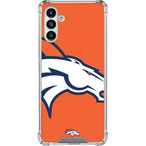 NFL Denver Broncos Large Logo Galaxy A13 5G Clear Case