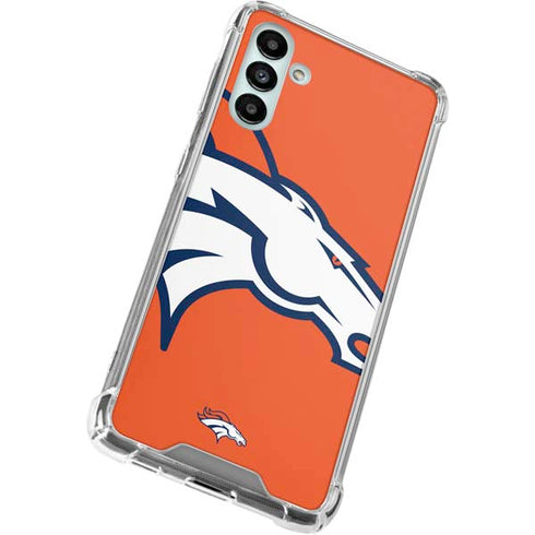 NFL Denver Broncos Large Logo Galaxy A13 5G Clear Case