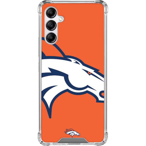 NFL Denver Broncos Large Logo Galaxy A14 5G Clear Case