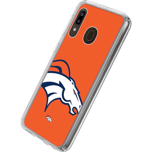 NFL Denver Broncos Large Logo Galaxy A20 Clear Case