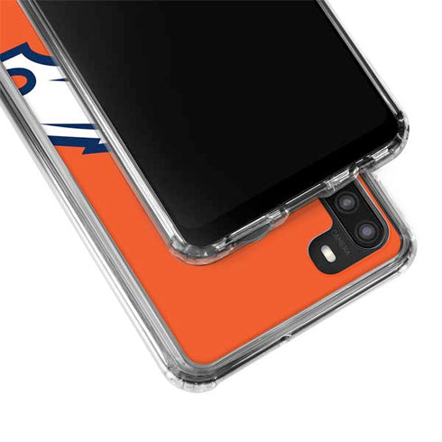 NFL Denver Broncos Large Logo Galaxy A21 Clear Case