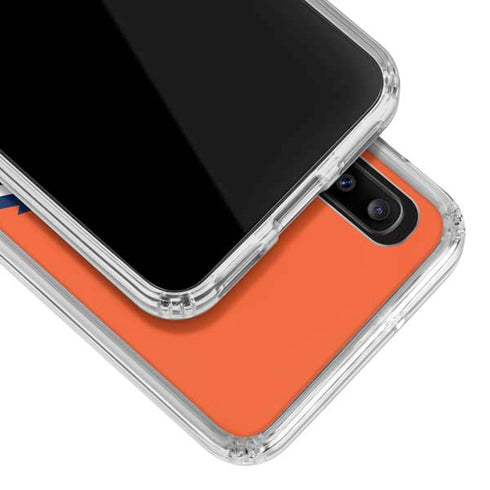 NFL Denver Broncos Large Logo Galaxy A30 Clear Case