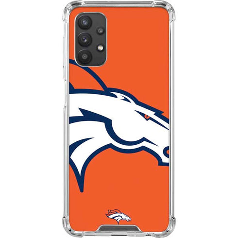 NFL Denver Broncos Large Logo Galaxy A32 5G Clear Case