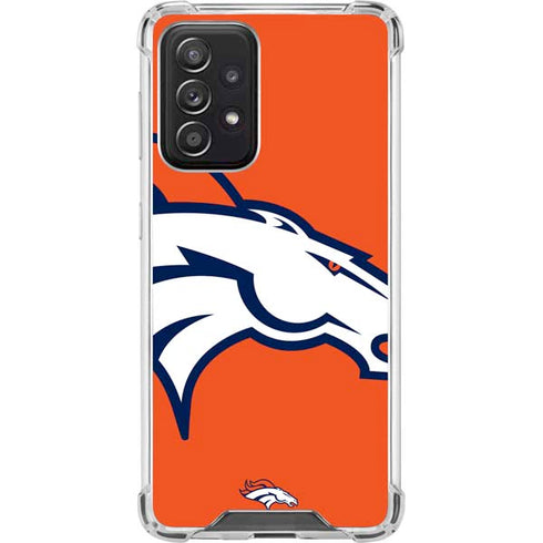 NFL Denver Broncos Large Logo Galaxy A52 5G Clear Case