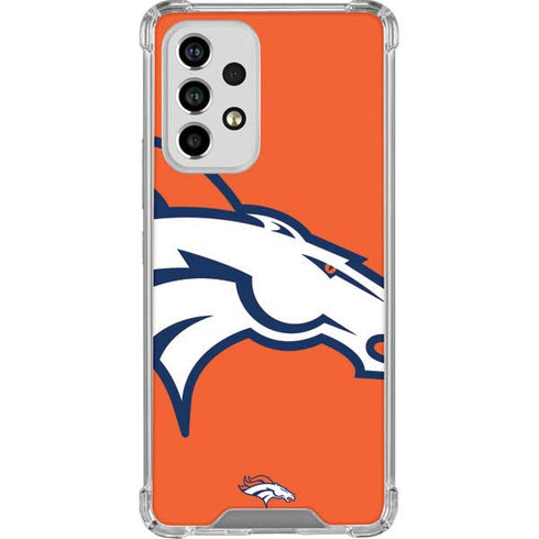 NFL Denver Broncos Large Logo Galaxy A53 5G Clear Case