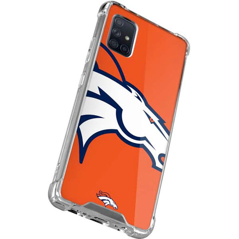 NFL Denver Broncos Large Logo Galaxy A71 5G Clear Case