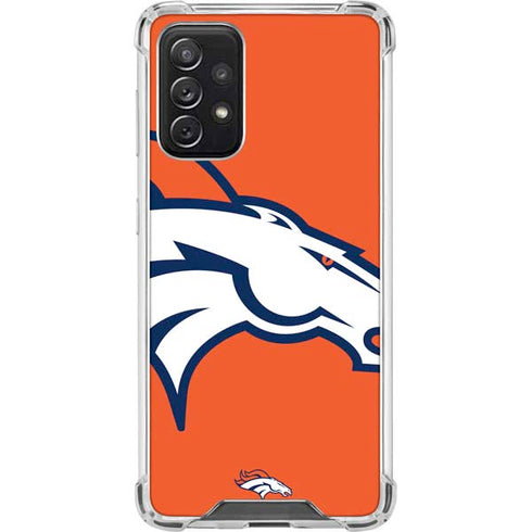 NFL Denver Broncos Large Logo Galaxy A72 5G Clear Case