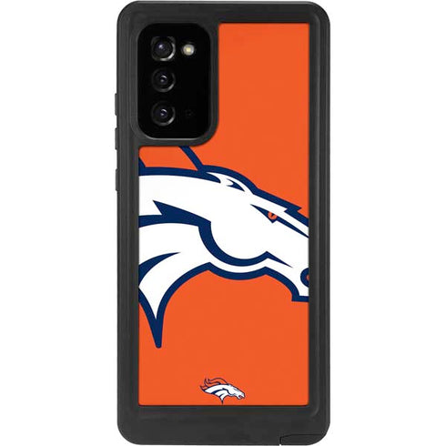NFL Denver Broncos Large Logo Galaxy Note20 5G Waterproof Case