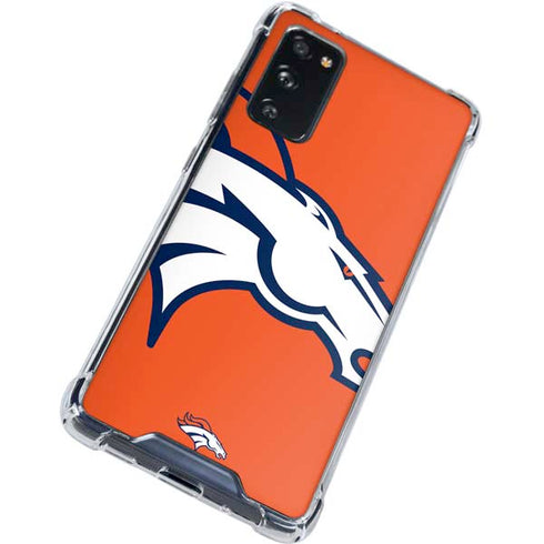 NFL Denver Broncos Large Logo Galaxy S20 FE Clear Case