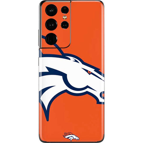 NFL Denver Broncos Large Logo Galaxy S21 Ultra 5G Skin