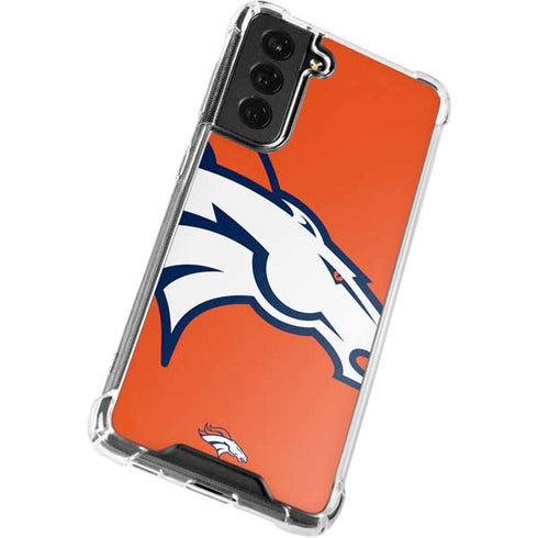 NFL Denver Broncos Large Logo Galaxy S22 Plus Clear Case