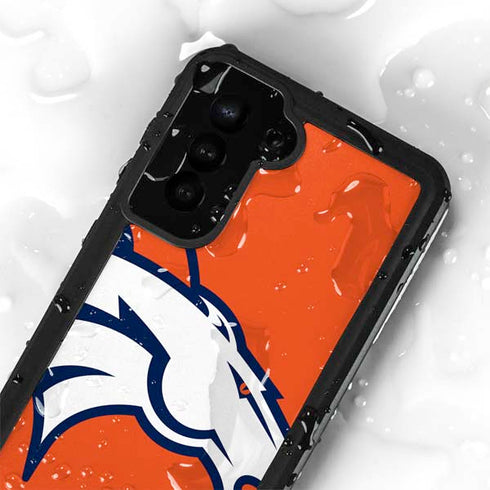 NFL Denver Broncos Large Logo Galaxy S23 Waterproof Case