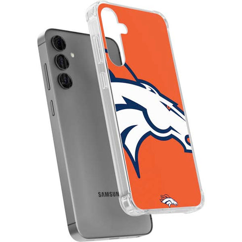 NFL Denver Broncos Large Logo Galaxy S24 Plus Clear Case