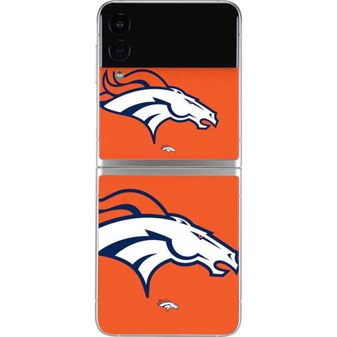 NFL Denver Broncos Large Logo Galaxy Z Flip3 5G Skin