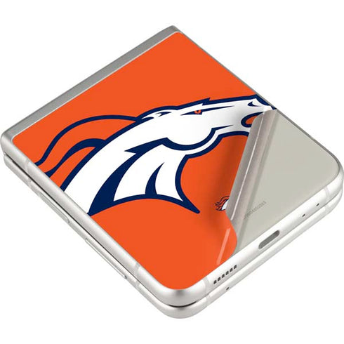 NFL Denver Broncos Large Logo Galaxy Z Flip3 5G Skin