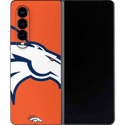 NFL Denver Broncos Large Logo Galaxy Z Fold4 5G Skin