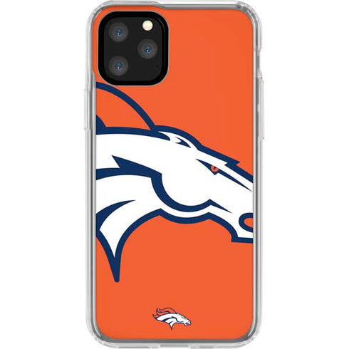 NFL Denver Broncos Large Logo iPhone 11 Pro Clear Case