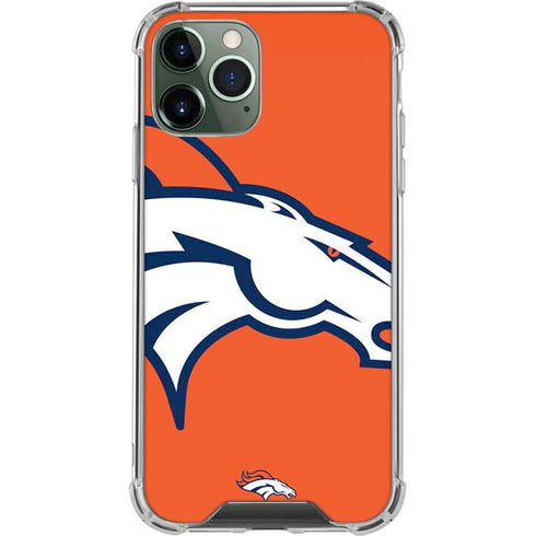 NFL Denver Broncos Large Logo iPhone 11 Pro Max Clear Case