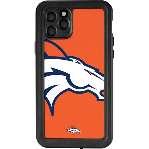 NFL Denver Broncos Large Logo iPhone 11 Pro Waterproof Case