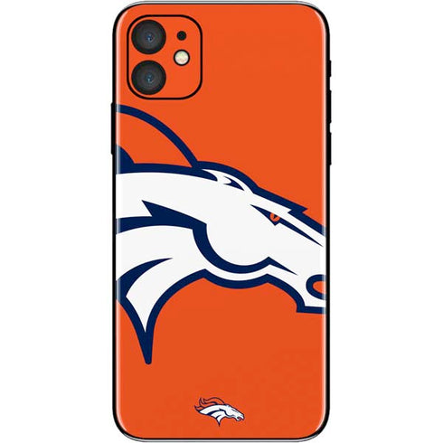NFL Denver Broncos Large Logo iPhone 11 Skin