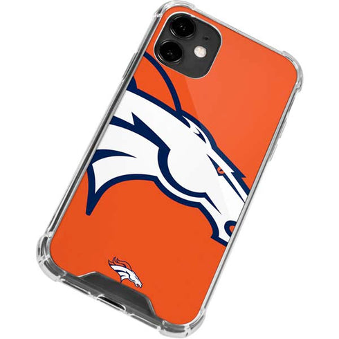 NFL Denver Broncos Large Logo iPhone 12 Mini Clear Case