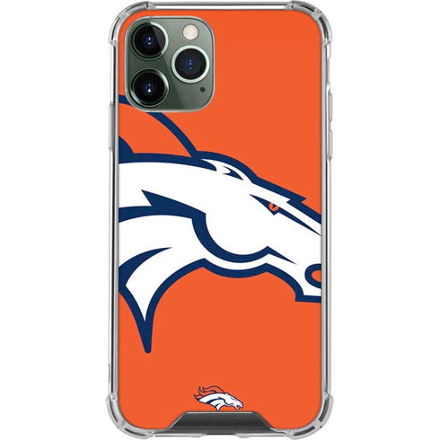 NFL Denver Broncos Large Logo iPhone 12 Pro Clear Case