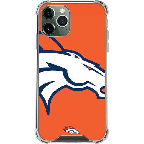 NFL Denver Broncos Large Logo iPhone 12 Pro Max Clear Case