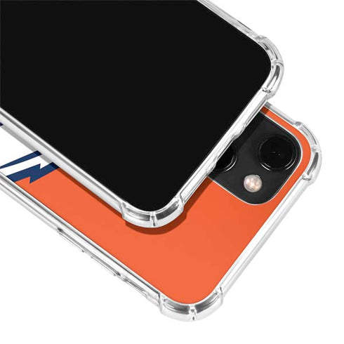 NFL Denver Broncos Large Logo iPhone 14 Clear Case